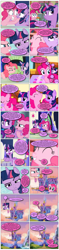 Size: 868x3654 | Tagged: safe, artist:dziadek1990, edit, edited screencap, imported from derpibooru, screencap, pinkie pie, twilight sparkle, oc, alicorn, pony, comic, conversation, dialogue, discussion, feud, princess, screencap comic, slice of life, text, twilight sparkle (alicorn)