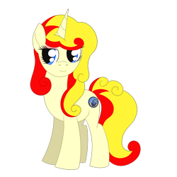 Size: 2048x2048 | Tagged: safe, artist:dyonys, imported from derpibooru, oc, oc only, oc:miss libussa, pony, unicorn, czech republic, czequestria, female, mare, mascot, simple background, solo, transparent background