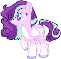 Size: 1920x1860 | Tagged: safe, artist:kurosawakuro, imported from derpibooru, starlight glimmer, pegasus, pony, alternate design, base used, female, race swap, simple background, solo, transparent background