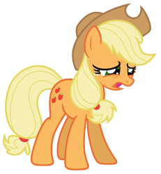 Size: 5918x6406 | Tagged: safe, artist:estories, imported from derpibooru, applejack, pony, absurd resolution, female, hat, simple background, solo, transparent background, vector