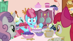 Size: 1920x1080 | Tagged: safe, imported from derpibooru, screencap, apple bloom, cup cake, sweetie belle, the big mac question