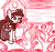 Size: 640x600 | Tagged: safe, artist:ficficponyfic, imported from derpibooru, part of a set, oc, oc only, oc:mulberry telltale, cyoa:madness in mournthread, bag, barn, boots, clothes, cyoa, dress, ears up, field, flower, headband, magic plants, monochrome, neckerchief, one brow down, plant, quizzical, shawl, shoes, story included