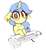 Size: 1182x1281 | Tagged: safe, artist:fullmetalpikmin, imported from derpibooru, oc, oc only, oc:viewing pleasure, pony, unicorn, colored sketch, computer mouse, ear piercing, earring, jewelry, keyboard, looking at you, piercing, solo, tissue box