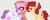 Size: 2176x878 | Tagged: safe, artist:elementbases, artist:jadeharmony, artist:jadethepegasus, imported from derpibooru, oc, oc only, oc:apple berry, oc:chemical sunshine, alicorn, earth pony, pony, icey-verse, alicorn oc, annoyed, base used, clothes, coat, duo, female, glasses, gray background, gritted teeth, horn, lab coat, magical lesbian spawn, mare, offspring, parent:applejack, parent:luster dawn, parent:potion nova, parent:strawberry sunrise, parents:applerise, parents:lusternova, pencil, raised hoof, simple background, unamused, wings