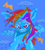 Size: 1280x1422 | Tagged: safe, artist:russianvore, imported from derpibooru, rainbow dash, pegasus, pony, 1000 hours in ms paint, lightning, stormcloud