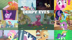 Size: 1986x1119 | Tagged: safe, edit, edited screencap, editor:quoterific, imported from derpibooru, screencap, apple bloom, applejack, babs seed, cheerilee, fluttershy, pinkie pie, rainbow dash, rarity, scootaloo, shining armor, spike, sweetie belle, twilight sparkle, alicorn, a canterlot wedding, applebuck season, castle mane-ia, fall weather friends, filli vanilli, green isn't your color, just for sidekicks, one bad apple, secret of my excess, simple ways, the beginning of the end, the cutie pox, the return of harmony, apple, banana, carrot, castle of the royal pony sisters, compilation, cutie mark crusaders, cutie pox, derp, food, golden oaks library, grapes, mane seven, mane six, rarihick, tail, tail hole, tongue out, twilight sparkle (alicorn)