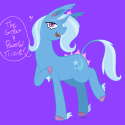 Size: 2048x2048 | Tagged: safe, artist:blujay00, imported from derpibooru, trixie, classical unicorn, pony, unicorn, cloven hooves, female, leonine tail, mare, unshorn fetlocks