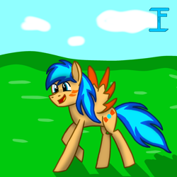 Size: 1080x1080 | Tagged: safe, artist:itzf1ker1, imported from derpibooru, oc, oc only, pegasus, pony, solo