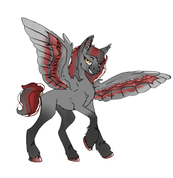 Size: 810x832 | Tagged: artist needed, safe, imported from derpibooru, oc, oc only, oc:dusty, bat pony, pegasus, pony, derpibooru community collaboration, 2021 community collab, fangs, femboy, male, simple background, solo, stallion, transparent background