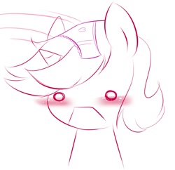 Size: 1203x1164 | Tagged: safe, artist:senseidezzy, deleted from derpibooru, imported from ponerpics, imported from ponybooru, oc, oc only, oc:warden, pony, unicorn, blushing, bust, clothes, frilly underwear, heart, heart print underwear, male, open mouth, panties, simple background, solo, stallion, underwear, white background