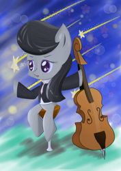 Size: 1000x1414 | Tagged: artist needed, source needed, safe, imported from derpibooru, octavia melody, earth pony, pony, cello, musical instrument, sitting, solo