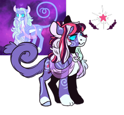 Size: 1000x922 | Tagged: safe, artist:orphicdove, imported from derpibooru, oc, oc only, oc:enigma, hybrid, pony, alternate universe, au:chaoticverse, interspecies offspring, offspring, parent:discord, parent:twilight sparkle, parents:discolight, simple background, solo, transparent background
