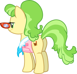 Size: 3108x3000 | Tagged: safe, artist:jeatz-axl, imported from derpibooru, chickadee, ms. peachbottom, earth pony, pony, butt, clothes, female, glasses, high res, mare, plot, simple background, solo, transparent background, unamused, vector