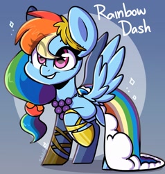 Size: 2255x2371 | Tagged: safe, artist:sakukitty, imported from derpibooru, rainbow dash, pegasus, pony, alternate hairstyle, clothes, cute, dashabetes, dress, eyebrows, eyebrows visible through hair, female, gala dress, heart eyes, high res, mare, raised hoof, smiling, solo, spread wings, wingding eyes, wings