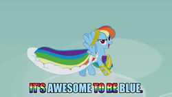 Size: 1280x720 | Tagged: safe, edit, edited screencap, imported from derpibooru, part of a set, screencap, rainbow dash, pony, suited for success, clothes, dress, flying, gala dress, solo
