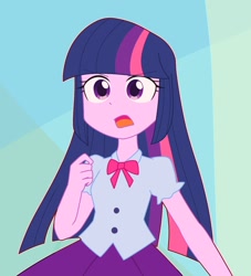 Size: 1088x1200 | Tagged: safe, artist:ch-chau, imported from derpibooru, twilight sparkle, equestria girls, female, open mouth, solo