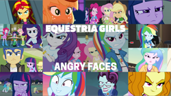 Size: 1960x1104 | Tagged: safe, edit, edited screencap, editor:quoterific, imported from derpibooru, screencap, adagio dazzle, applejack, flash sentry, fluttershy, pinkie pie, princess celestia, principal abacus cinch, rainbow dash, rarity, sci-twi, sunset shimmer, twilight sparkle, eqg summertime shorts, equestria girls, equestria girls (movie), equestria girls series, friendship games, holidays unwrapped, movie magic, rainbow rocks, raise this roof, wake up!, spoiler:eqg series (season 2), spoiler:eqg specials, angry, blizzard or bust, brooch, clothes, cutie mark, cutie mark accessory, cutie mark brooch, cutie mark hair accessory, cutie mark on clothes, ear piercing, earring, hair accessory, humane five, humane six, jewelry, pearl earrings, piercing, principal celestia, wake up!: rainbow dash