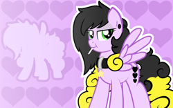 Size: 1600x1000 | Tagged: safe, artist:amgiwolf, imported from derpibooru, oc, oc only, pegasus, pony, bedroom eyes, candy, collar, duo, ear piercing, food, lollipop, palindrome get, pegasus oc, piercing, silhouette, simple background, transparent background, wings