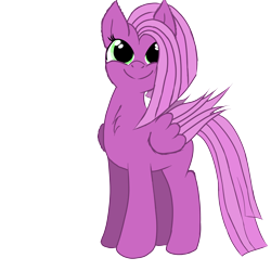 Size: 4000x4000 | Tagged: safe, artist:akscythe, imported from derpibooru, oc, oc:fuchsia flush, pegasus, folded wings, green eyes, happy, no cutie marks because im lazy, pegasus oc, simple background, transparent background, wings