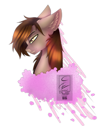Size: 1830x2265 | Tagged: safe, artist:minelvi, imported from derpibooru, oc, oc only, earth pony, pony, bust, commission, ear fluff, earth pony oc, simple background, solo, transparent background, ych result