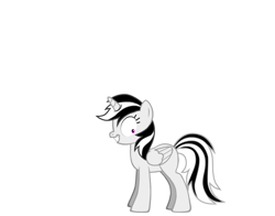 Size: 830x650 | Tagged: safe, artist:emalajiss36, imported from derpibooru, oc, oc only, alicorn, pony, pony creator, alicorn oc, eyelashes, grin, horn, looking down, simple background, smiling, solo, white background, wings