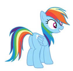 Size: 860x833 | Tagged: safe, artist:gmaplay, imported from derpibooru, rainbow dash, pegasus, pony, butt, plot, rainbutt dash, simple background, solo, transparent background, vector