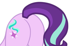 Size: 1194x747 | Tagged: safe, artist:gmaplay, imported from derpibooru, starlight glimmer, pony, unicorn, butt, butt only, glimmer glutes, pictures of butts, plot, simple background, solo, transparent background, vector