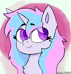 Size: 2400x2485 | Tagged: safe, artist:endo, imported from derpibooru, oc, oc only, pony, unicorn, female, simple background, smiley face, smiling, solo, solo female