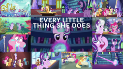 Size: 1972x1109 | Tagged: safe, edit, edited screencap, editor:quoterific, imported from derpibooru, screencap, angel bunny, applejack, fluttershy, harry, pinkie pie, rainbow dash, rarity, starlight glimmer, twilight sparkle, alicorn, every little thing she does, season 6, book, chillaxing, fiducia compellia, hypnosis, library, mane six, mind control, twilight sparkle (alicorn), twilight's castle, twilight's castle library, underwater