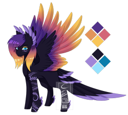 Size: 2347x2112 | Tagged: safe, artist:minelvi, imported from derpibooru, oc, oc only, pegasus, pony, eyelashes, female, mare, pegasus oc, reference sheet, simple background, solo, tattoo, transparent background, wings