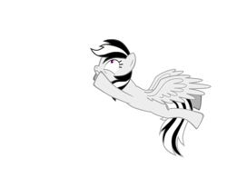 Size: 830x650 | Tagged: safe, artist:emalajiss36, imported from derpibooru, oc, oc only, pegasus, pony, pony creator, eyelashes, flying, frown, horn, looking up, pegasus oc, simple background, solo, white background, wings