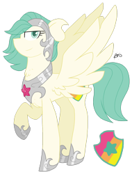 Size: 1300x1709 | Tagged: safe, artist:gallantserver, imported from derpibooru, oc, oc only, oc:gallant star, pegasus, pony, armor, male, offspring, parent:sunset shimmer, parent:zephyr breeze, simple background, solo, stallion, transparent background