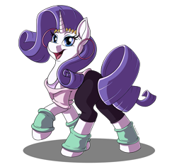 Size: 2517x2366 | Tagged: safe, artist:sugaryviolet, imported from derpibooru, rarity, pony, unicorn, clothes, ear piercing, earring, female, high res, hooped earrings, jewelry, leg warmers, mare, piercing, simple background, solo, transparent background