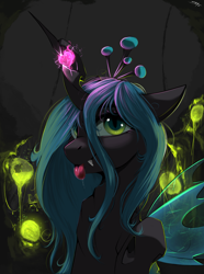 Size: 2232x3000 | Tagged: safe, artist:php143, artist:skitsniga, artist:skitsroom, imported from derpibooru, queen chrysalis, changeling, changeling queen, cute, cutealis, fangs, female, high res, hive, solo, tongue out