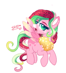 Size: 1920x2109 | Tagged: safe, artist:nightingalewolfie, imported from derpibooru, oc, oc only, oc:melon sweets, pegasus, pony, female, mare, simple background, solo, transparent background