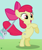 Size: 575x692 | Tagged: safe, imported from derpibooru, screencap, apple bloom, aura (character), earth pony, pony, season 2, the cutie pox, adorabloom, apple bloom's bow, aura (g4), aurabetes, bidepal, bow, cute, cutie mark, female, filly, hair bow, hooves, hooves up, loop-de-hoop, offscreen character, open mouth, rearing, shadow, solo, solo focus