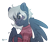 Size: 2400x2000 | Tagged: safe, artist:fluffyxai, imported from derpibooru, oc, oc only, oc:stratus, pegasus, pony, bashful, blushing, clothes, jumper, male, shy, simple background, smiling, solo, spread wings, stallion, transparent background, wings