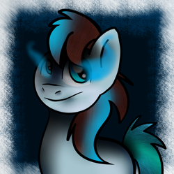 Size: 1650x1641 | Tagged: safe, artist:winterfloof, imported from derpibooru, oc, oc only, earth pony, pony, commission, digital art, glowing eyes, male, simple background, solo, stallion, tail