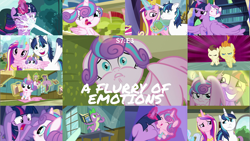 Size: 1976x1111 | Tagged: safe, edit, edited screencap, editor:quoterific, imported from derpibooru, screencap, first base, linky, little red, parasol, peach fuzz, pound cake, princess cadance, princess flurry heart, pumpkin cake, shining armor, shoeshine, spike, twilight sparkle, whammy, alicorn, dragon, earth pony, pony, unicorn, a flurry of emotions, angry, belly buzz, book, diaper, flurry heart is not amused, force field, glowing horn, hoof pointing, horn, magic, magic aura, offscreen character, princess flurry heart is not amused, pun, raspberry, roar, strong, tummy buzz, twilight sparkle (alicorn), unamused, worried