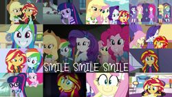 Size: 1968x1107 | Tagged: safe, edit, edited screencap, editor:quoterific, imported from derpibooru, screencap, applejack, fluttershy, pinkie pie, rainbow dash, rarity, sci-twi, sunset shimmer, twilight sparkle, a fine line, equestria girls, equestria girls (movie), equestria girls series, friendship games, legend of everfree, mirror magic, pinkie on the one, rainbow rocks, spoiler:eqg specials, humane five, humane seven, humane six