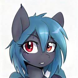 Size: 1024x1024 | Tagged: safe, artist:thisponydoesnotexist, imported from derpibooru, oc, oc only, unnamed oc, pony, ai content, ai generated, generator:thisponydoesnotexist, neural network, simple background, solo, white background