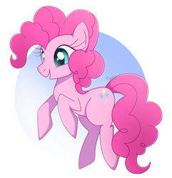 Size: 1024x1063 | Tagged: safe, artist:nnaly, imported from derpibooru, pinkie pie, earth pony, pony, female, gradient background, open mouth, rearing, simple background, solo, transparent background