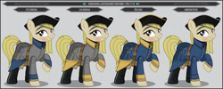 Size: 1280x512 | Tagged: safe, artist:brony-works, imported from derpibooru, earth pony, pony, clothes, dragoon, estonia, female, mare, solo, sweden, uniform