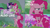 Size: 2000x1125 | Tagged: safe, edit, edited screencap, editor:quoterific, imported from derpibooru, screencap, applejack, discord, fluttershy, pinkie pie, princess celestia, princess luna, rainbow dash, rarity, spike, starlight glimmer, twilight sparkle, alicorn, draconequus, dragon, earth pony, pegasus, pony, unicorn, the ending of the end, applejack's hat, bell, bipedal, chaos pinkie, chocolate, chocolate rain, cowboy hat, food, giant pony, grogar's bell, hat, macro, mane seven, mane six, nose in the air, open mouth, rain, twilight sparkle (alicorn), winged spike, wings