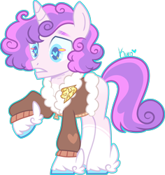 Size: 2404x2549 | Tagged: safe, artist:kurosawakuro, imported from derpibooru, oc, oc only, pony, unicorn, base used, bomber jacket, clothes, jacket, magical lesbian spawn, male, offspring, parent:diamond tiara, parent:princess flurry heart, simple background, solo, teenager, transparent background