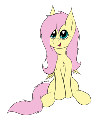 Size: 1967x2440 | Tagged: safe, artist:wapamario63, imported from ponybooru, fluttershy, pegasus, pony, chest fluff, cute, female, happy, heart eyes, mare, shyabetes, simple background, sitting, solo, transparent background, wingding eyes