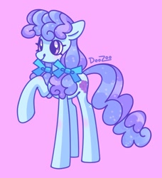 Size: 1323x1451 | Tagged: safe, artist:doozoo, imported from derpibooru, oc, earth pony, bow, cute, female, hair bow, mare, raised hoof, tall