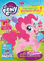 Size: 714x1000 | Tagged: safe, imported from derpibooru, pinkie pie, spike, my little pony: the movie, italian, italy, magazine