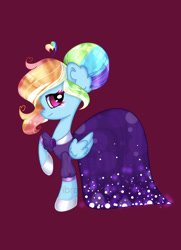 Size: 799x1104 | Tagged: safe, artist:vibrantwishes, imported from derpibooru, rainbow dash, pony, clothes, dress, rainbow dash always dresses in style, solo