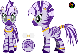 Size: 3766x2559 | Tagged: safe, artist:kyoshyu, imported from derpibooru, oc, oc only, oc:treasure, pony, zebra, female, high res, simple background, solo, transparent background